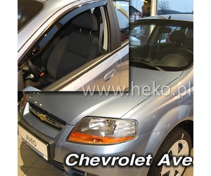 ΑΝΕΜΟΘΡΑΥΣΤΕΣ ΓΙΑ CHEVROLET AVEO CLASSIC 4D SEDAN 2004-2006 / 5D HTB 2004-2010 ΖΕΥΓΑΡΙ ΕΞΩΤΕΡΙΚΟΙ ΑΠΟ ΕΥΚΑΜΠΤΟ ΦΙΜΕ ΠΛΑΣΤΙΚΟ HEKO - 2 ΤΕΜ.