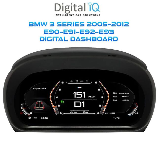 DIGITAL IQ DDD 954_DC (10in) DIGITAL INSTRUMENT CLUSTER for BMW 3 Series (E90-E91-E92-E93) mod. 2005-2012