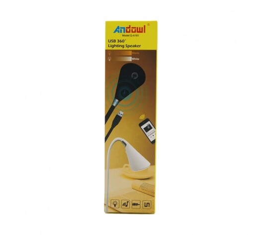 LED ΛΑΜΠΑ ΜΕ ΗΧΕΙΟ ΚΑΙ BLUETOOTH ANDOWL AN-Q-A181