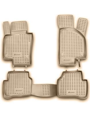 ΠΑΤΑΚΙΑ ΣΕ ΣΚΑΦΗ TPE ΛΑΣΤΙΧΟ ΓΙΑ VW PASSAT B6 09/2005-2010  ΣΕ ΜΠΕΖ ΧΡΩΜΑ NOVLINE - 4 ΤΕΜ.