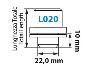ΠΑΞΙΜΑΔΙΑ ΑΣΦΑΛΕΙΑΣ 14x1,5 19,4/40,8mm (22) ΙΣΙΑ ΜΕ ΡΟΔΕΛΑ ORIGINAL L020