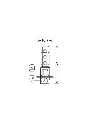 H3 24/28V PK22s HYPER-LED39 ΛΕΥΚΟ 1ΤΕΜ.
