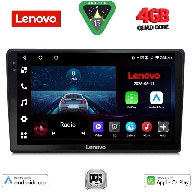 LENOVO LVE 8735_CPAA DASH (9inc) MULTIMEDIA TABLET for TOYOTA YARIS mod. 1999-2006