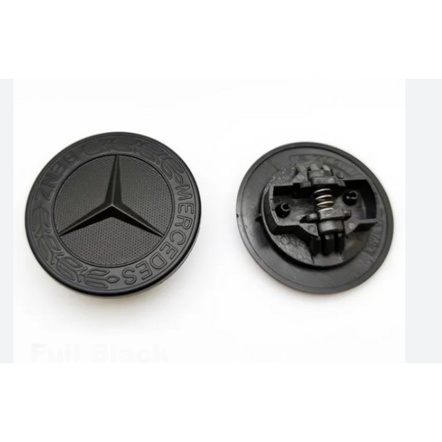 Mercedes-Benz - Σήμα Καπό Κουμπωτό Μαύρο