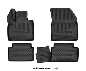 ΠΑΤΑΚΙΑ ΣΕ ΣΚΑΦΗ TPE ΛΑΣΤΙΧΟ ΓΙΑ CITROEN C4 AIRCROSS 5D 2012-2017  ΣΕ ΜΑΥΡΟ ΧΡΩΜΑ NOVLINE - 4 ΤΕΜ.