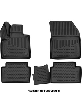 ΠΑΤΑΚΙΑ ΣΕ ΣΚΑΦΗ TPE ΛΑΣΤΙΧΟ ΓΙΑ CITROEN C4 AIRCROSS 5D 2012-2017  ΣΕ ΜΑΥΡΟ ΧΡΩΜΑ NOVLINE - 4 ΤΕΜ.