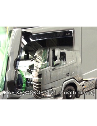 ΑΝΕΜΟΘΡΑΥΣΤΕΣ ΓΙΑ DAF XF/XG/XG+ 2021+ ΜΕ ΚΑΘΡΕΠΤΗ ΖΕΥΓΑΡΙ ΑΠΟ ΕΥΚΑΜΠΤΟ ΦΙΜΕ ΠΛΑΣΤΙΚΟ HEKO - 2 ΤΕΜ.