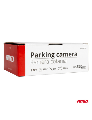 Amio - ΚΑΜΕΡΑ ΟΠΙΣΘΟΠΟΡΕΙΑΣ 12V LED ΜΕ NYΧΤΕΡΙΝΗ ΛΗΨΗ ΚΑΙ ΜΕΤΑΛΛΙΚΗ ΒΑΣΗ ΣΤΗΡΙΞΗΣ HD-320 LED - 1 TEM. (03532/AM)