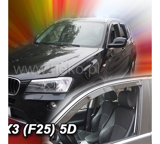 ΑΝΕΜΟΘΡΑΥΣΤΕΣ ΓΙΑ BMW X3 F25 5D 2010-2017 ΖΕΥΓΑΡΙ ΑΠΟ ΕΥΚΑΜΠΤΟ ΦΙΜΕ ΠΛΑΣΤΙΚΟ HEKO - 2 ΤΕΜ.