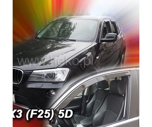 ΑΝΕΜΟΘΡΑΥΣΤΕΣ ΓΙΑ BMW X3 F25 5D 2010-2017 ΖΕΥΓΑΡΙ ΑΠΟ ΕΥΚΑΜΠΤΟ ΦΙΜΕ ΠΛΑΣΤΙΚΟ HEKO - 2 ΤΕΜ.