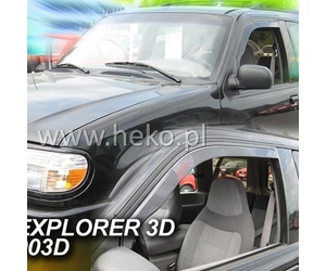 ΑΝΕΜΟΘΡΑΥΣΤΕΣ ΓΙΑ FORD EXPLORER 2 3D 1995-2003 ΖΕΥΓΑΡΙ ΑΠΟ ΕΥΚΑΜΠΤΟ ΦΙΜΕ ΠΛΑΣΤΙΚΟ HEKO - 2 ΤΕΜ.