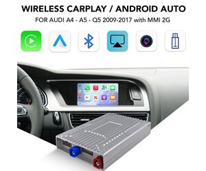 DIGITAL IQ AD 010W CPA (WIRELESS CARPLAY / ANDROID AUTO BOX with 2 CAMERA IN for AUDI A4 - A5 - Q5 mod. 2009-2017 with MMI 2G)