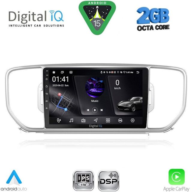 DIGITAL IQ RSF 4326_CPA (9inc) MULTIMEDIA TABLET for KIA SPORTAGE mod. 2015-2018
