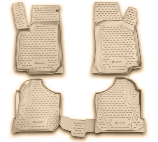 ΠΑΤΑΚΙΑ ΣΕ ΣΚΑΦΗ TPE ΛΑΣΤΙΧΟ ΓΙΑ VW GOLF 4 1998-2004 / VW BORA 1998-2005  ΣΕ ΜΠΕΖ ΧΡΩΜΑ NOVLINE - 4 ΤΕΜ.