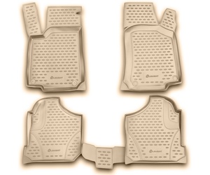 ΠΑΤΑΚΙΑ ΣΕ ΣΚΑΦΗ TPE ΛΑΣΤΙΧΟ ΓΙΑ VW GOLF 4 1998-2004 / VW BORA 1998-2005  ΣΕ ΜΠΕΖ ΧΡΩΜΑ NOVLINE - 4 ΤΕΜ.