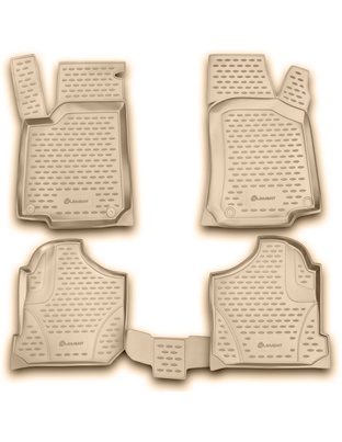 ΠΑΤΑΚΙΑ ΣΕ ΣΚΑΦΗ TPE ΛΑΣΤΙΧΟ ΓΙΑ VW GOLF 4 1998-2004 / VW BORA 1998-2005  ΣΕ ΜΠΕΖ ΧΡΩΜΑ NOVLINE - 4 ΤΕΜ.
