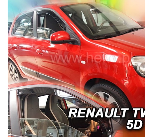ΑΝΕΜΟΘΡΑΥΣΤΕΣ ΓΙΑ RENAULT TWINGO 5D 2014+ ΖΕΥΓΑΡΙ ΑΠΟ ΕΥΚΑΜΠΤΟ ΦΙΜΕ ΠΛΑΣΤΙΚΟ HEKO - 2 ΤΕΜ.