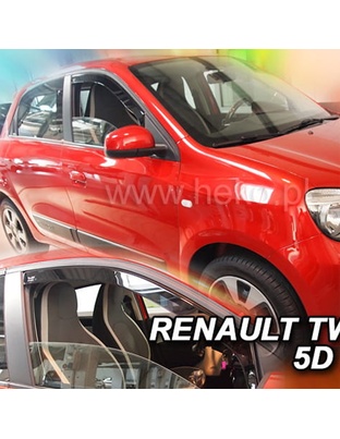 ΑΝΕΜΟΘΡΑΥΣΤΕΣ ΓΙΑ RENAULT TWINGO 5D 2014+ ΖΕΥΓΑΡΙ ΑΠΟ ΕΥΚΑΜΠΤΟ ΦΙΜΕ ΠΛΑΣΤΙΚΟ HEKO - 2 ΤΕΜ.