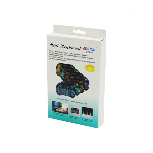 MINI ΠΛΗΚΤΡΟΛΟΓΙΟ ΜΕ LED ΦΩΤΙΣΜΟ ANDOWL QY-K07