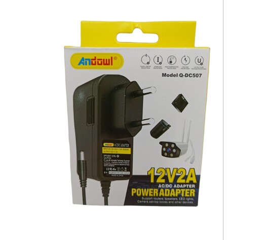 ΤΡΟΦΟΔΟΤΙΚΟ UNIVERSAL 12V/2A ANDOWL Q-DC507