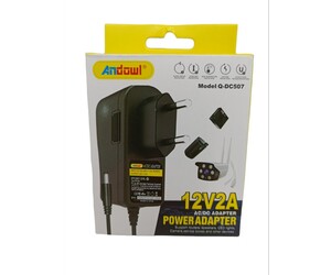 ΤΡΟΦΟΔΟΤΙΚΟ UNIVERSAL 12V/2A ANDOWL Q-DC507