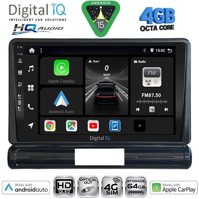 DIGITAL IQ BXK 19093L_CPAA (9inc) MULTIMEDIA TABLET for CITROEN C3 - DS3 mod. 2016-2024 Low Version