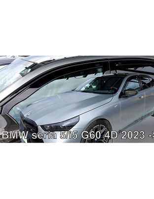 ΑΝΕΜΟΘΡΑΥΣΤΕΣ ΓΙΑ BMW ΣΕΙΡΑ 5/i5 G60 4D 2023+ ΣΕΤ ΑΥΤΟΚΙΝΗΤΟΥ ΑΠΟ ΕΥΚΑΜΠΤΟ ΦΙΜΕ ΠΛΑΣΤΙΚΟ HEKO - 4 ΤΕΜ