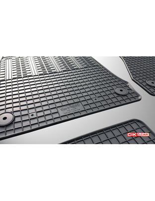 Cik - ΠΑΤΑΚΙΑ ΑΥΤΟΚΙΝΗΤΟΥ ΑΠΟ ΛΑΣΤΙΧΟ ΓΙΑ AUDI A4 B9 2015+ / A5 B9 2016+ ΣΕ ΜΑΥΡΟ ΧΡΩΜΑ ΜΕ ΚΟΥΜΠΩΜΑΤΑ - 4 ΤΕΜ. (RM.AU.0006/CK)