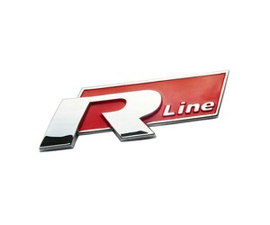 Μεταλλικό Αυτοκόλλητο Κόκκινο - R line