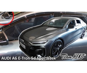 Heko - Ανεμοθραύστες για Audi A6 E-Tron 5 Doors Sportback (έκδοση με καθρέπτες) 2024+ Σετ Αυτοκινήτου Απο Εύκαμπτο Φιμέ Πλαστικό - 4 τεμ. (ΑΝΕΜ.SET10299)