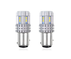Amio - P21/5W BAY15d 12/24V 22 LED SMD ULTRABRIGHT 3020 CANBUS ΛΕΥΚΟ 2ΤΕΜ. (02450/AM)