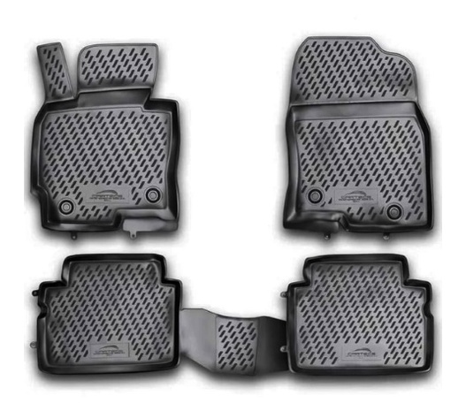 ΠΑΤΑΚΙΑ ΣΕ ΣΚΑΦΗ TPE ΛΑΣΤΙΧΟ ΓΙΑ MAZDA CX-5 2011-2016  ΣΕ ΜΑΥΡΟ ΧΡΩΜΑ NOVLINE - 4 ΤΕΜ.