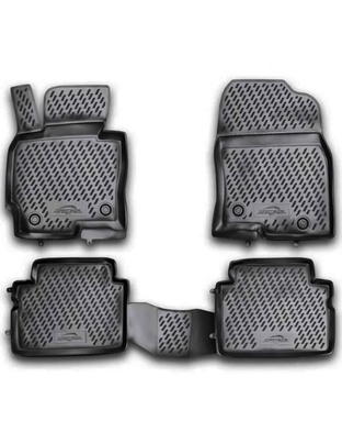 ΠΑΤΑΚΙΑ ΣΕ ΣΚΑΦΗ TPE ΛΑΣΤΙΧΟ ΓΙΑ MAZDA CX-5 2011-2016  ΣΕ ΜΑΥΡΟ ΧΡΩΜΑ NOVLINE - 4 ΤΕΜ.