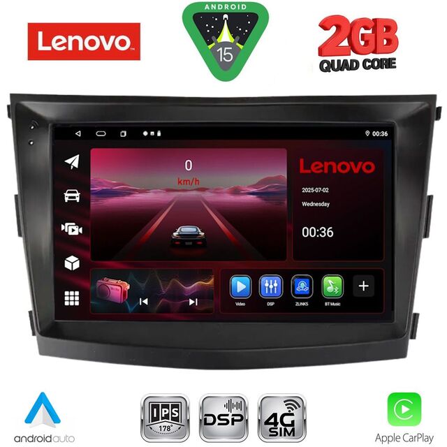 LENOVO LVF 5658_CPA (9inc) MULTIMEDIA TABLET for SSANGYONG TIVOLI mod. 2016-2024
