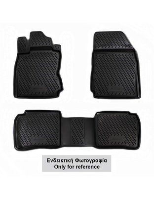 ΠΑΤΑΚΙΑ ΣΕ ΣΚΑΦΗ TPE ΛΑΣΤΙΧΟ ΓΙΑ MITSUBISHI PAJERO SPORT 5D 2016+  ΣΕ ΜΑΥΡΟ ΧΡΩΜΑ NOVLINE - 4 ΤΕΜ.