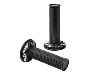 ΧΕΡΟΥΛΙΑ MOTO DONUT OFF-ROAD ΜΑΥΡΑ/ΓΚΡΙ 22MM+25MM 12CM 2ΤΕΜ