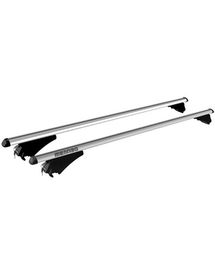 MENABO ΜΠΑΡΕΣ ΟΡΟΦΗΣ ΑΛΟΥΜΙΝΙΟΥ TIGER XL SILVER 131.5 cm ΣΕ ΑΣΗΜΙ ΧΡΩΜΑ ΓΙΑ Land Rover Range Rover Velar (L560) 5 doors 2017> ΜΕ FLUSH ή RAISED RAILS - 2 ΤΕΜ. (8500/ΜΒ)