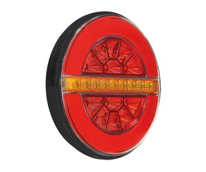 ΦΩΣ ΠΙΣΩ ΔΕΞΙ 12/24V DYNAMIC-O 140 mm ΜΕ 29 LED 3 ΧΡΗΣΕΙΣ ΟΜΙΧΛΗΣ/ΘΕΣΕΩΣ/ΦΛΑΣ (ΚΟΚΚΙΝΟ/ΠΟΡΤΟΚΑΛΙ) - 1 ΤΕΜ.
