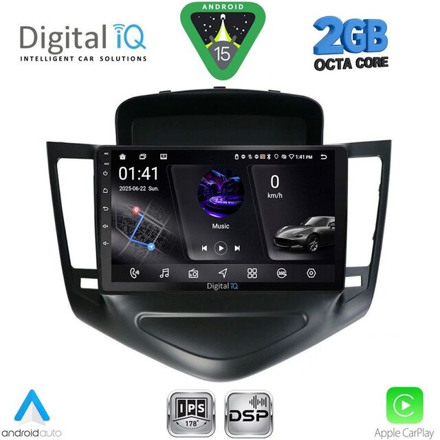 DIGITAL IQ RSF 4076A_CPA (9inc) MULTIMEDIA TABLET for CHEVROLET CRUZE mod. 2008-2012