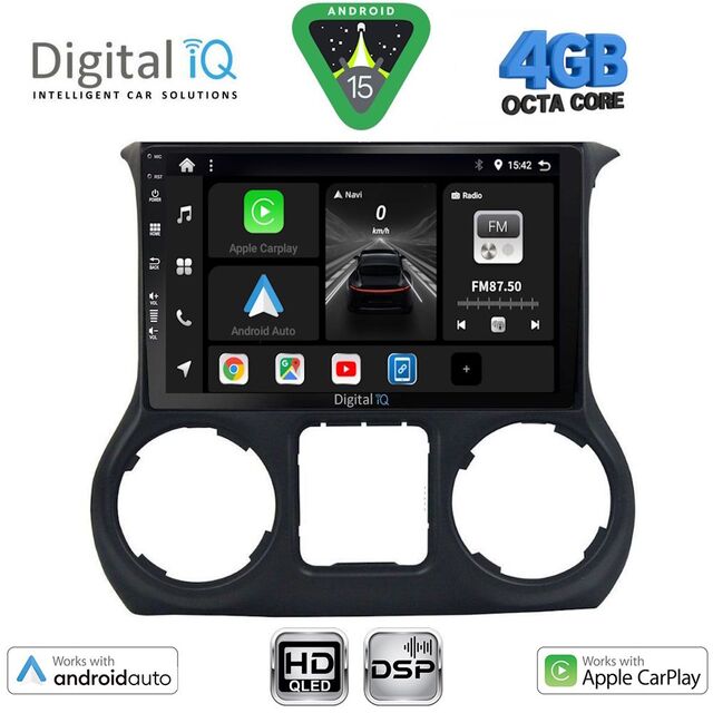 DIGITAL IQ BXF 17296_CPAA (10inc) MULTIMEDIA TABLET for JEEP WRANGLER mod. 2014-2017
