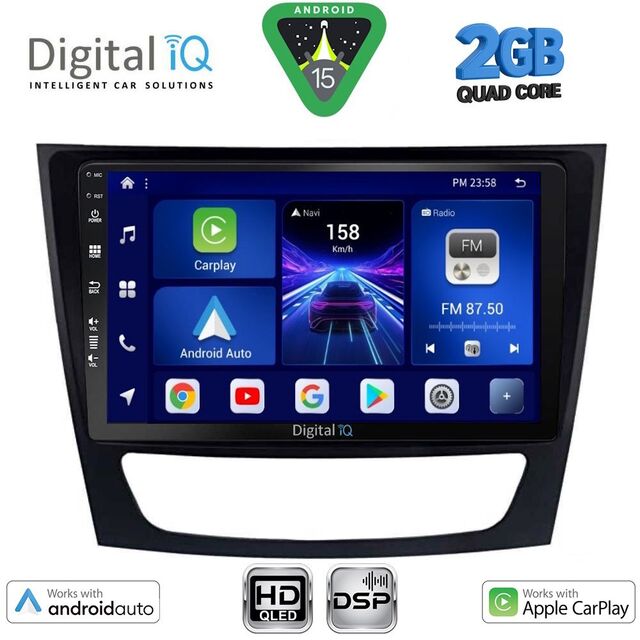 DIGITAL IQ BXC 3408_CPAA (9inc) MULTIMEDIA TABLET for MERCEDES E (W211) – CLS (W219) mod. 2003-2009