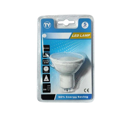 LED ΛΑΜΠΑ 5W ΛΕΥΚΟ ΦΩΣ RH-GU5.3-5W-W