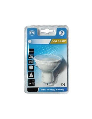 LED ΛΑΜΠΑ 5W ΛΕΥΚΟ ΦΩΣ RH-GU5.3-5W-W