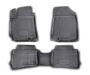 ΠΑΤΑΚΙΑ ΣΕ ΣΚΑΦΗ TPE ΛΑΣΤΙΧΟ ΓΙΑ KIA RIO 5D 09/2011-2017  ΣΕ ΜΑΥΡΟ ΧΡΩΜΑ NOVLINE - 4 ΤΕΜ.
