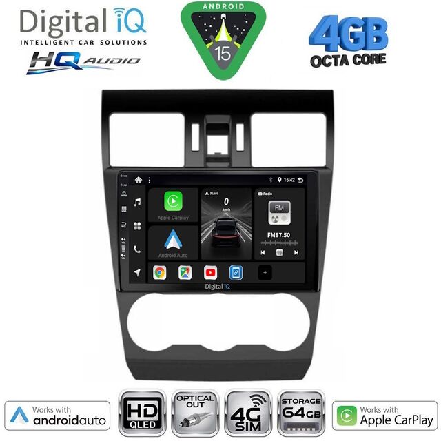 DIGITAL IQ BXK 19663B_CPAA (9inc) MULTIMEDIA TABLET for SUBARU FORESTER - IMPREZA - XV mod. 2013-2019