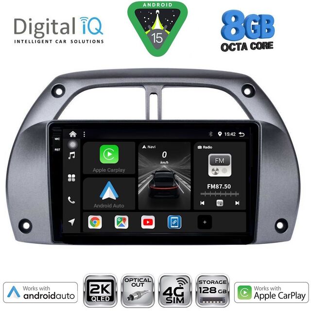 DIGITAL IQ BXK 20730_CPAA A/C (9inc) MULTIMEDIA TABLET for TOYOTA RAV 4 mod. 2000-2006