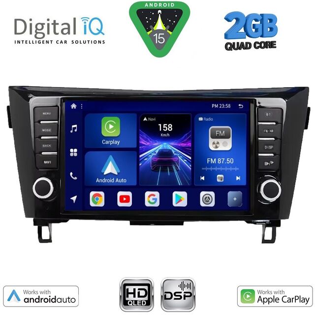 DIGITAL IQ BXC 3467_CPAA (9inc) MULTIMEDIA TABLET for NISSAN QASHQAI - XTRAIL mod. 2014-2021