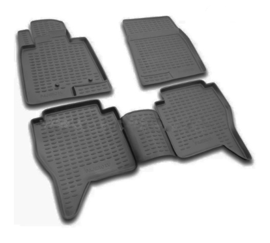ΠΑΤΑΚΙΑ ΣΕ ΣΚΑΦΗ TPE ΛΑΣΤΙΧΟ ΓΙΑ MITSUBISHI PAJERO 5D 11/2006-2019  ΣΕ ΜΑΥΡΟ ΧΡΩΜΑ NOVLINE - 4 ΤΕΜ.