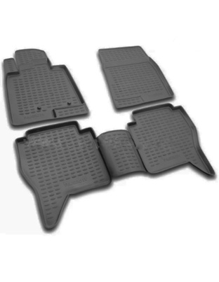 ΠΑΤΑΚΙΑ ΣΕ ΣΚΑΦΗ TPE ΛΑΣΤΙΧΟ ΓΙΑ MITSUBISHI PAJERO 5D 11/2006-2019  ΣΕ ΜΑΥΡΟ ΧΡΩΜΑ NOVLINE - 4 ΤΕΜ.
