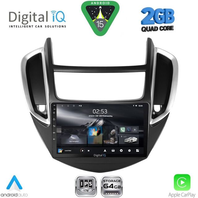 DIGITAL IQ RSD 1080_CPA (9inc) MULTIMEDIA TABLET for CHEVROLET TRAX mod. 2014-2022